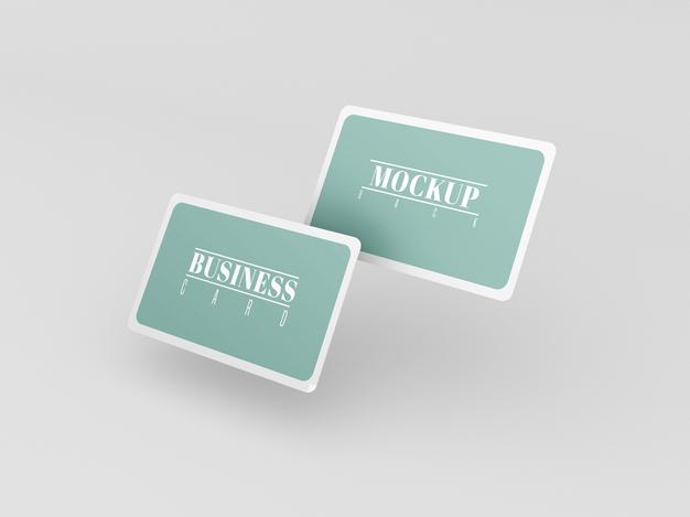 Rounded Business Cards Mockup Psd