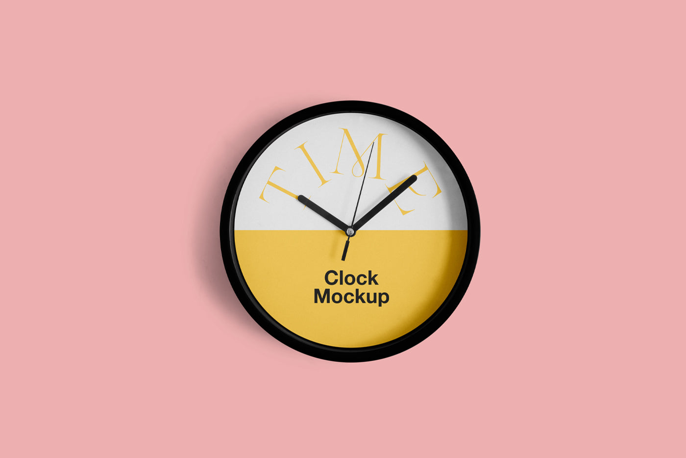 Rounded Clock Mockup