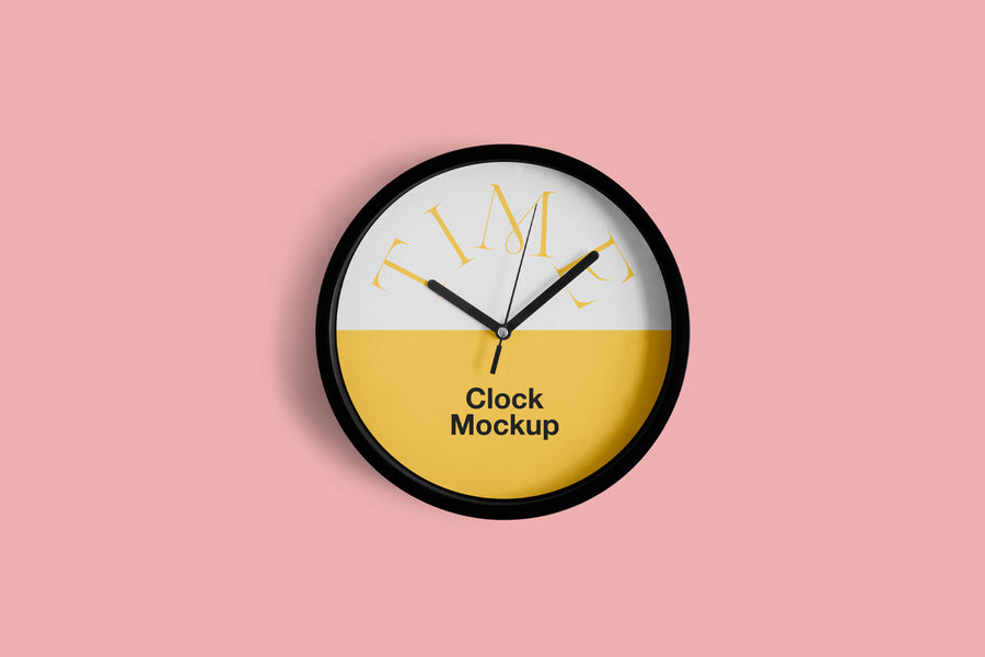 Rounded Clock Mockup