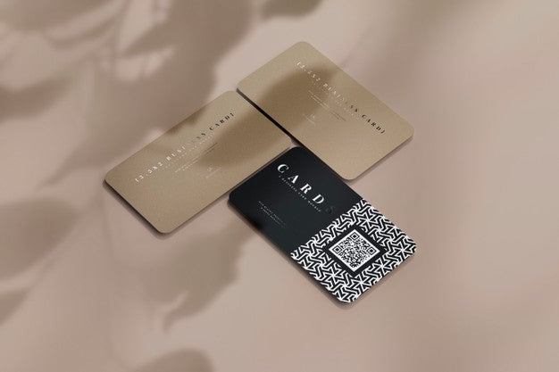 Rounded Corner Business Cards Mockup Psd