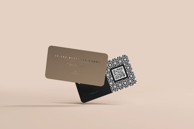 Rounded Corner Business Cards Mockup Psd