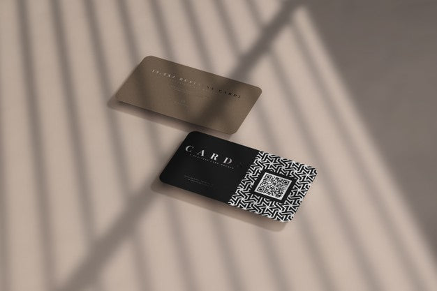 Rounded Corner Business Cards Mockup Psd