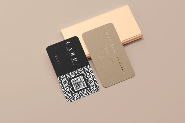 Rounded Corner Business Cards Mockup Psd