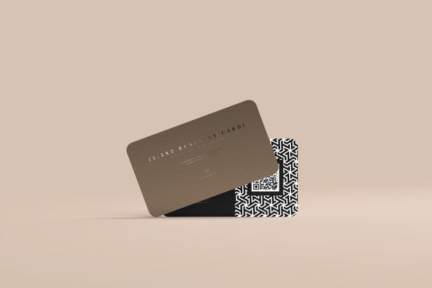 Rounded Corner Business Cards Mockup Psd