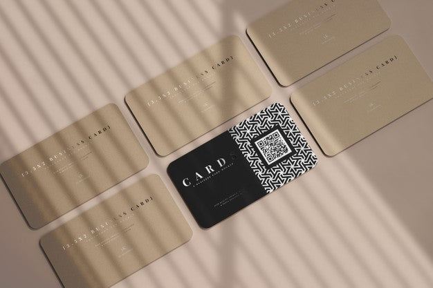 Rounded Corner Business Cards Mockup Psd