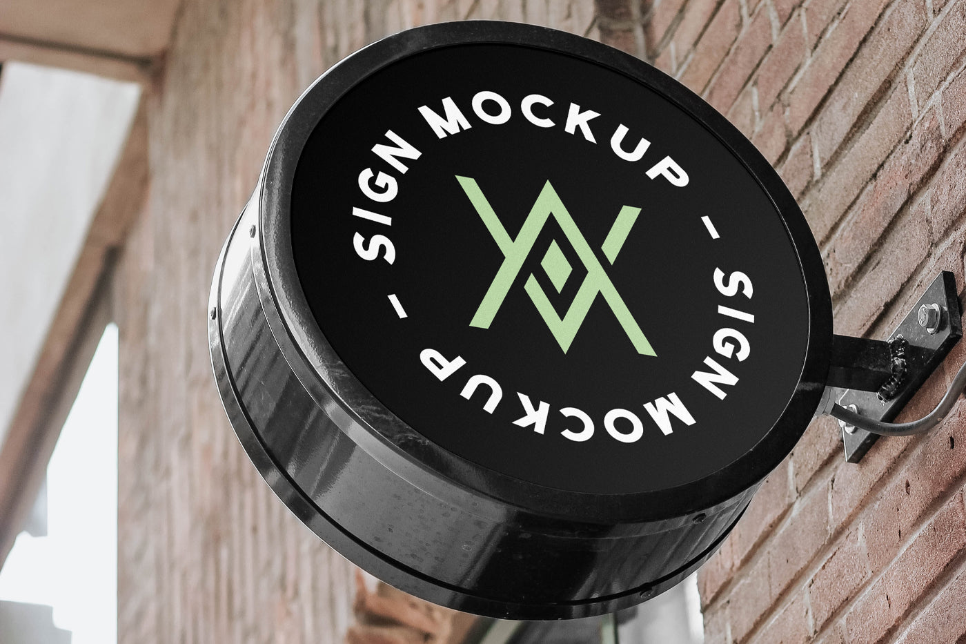Rounded Sign Mockup