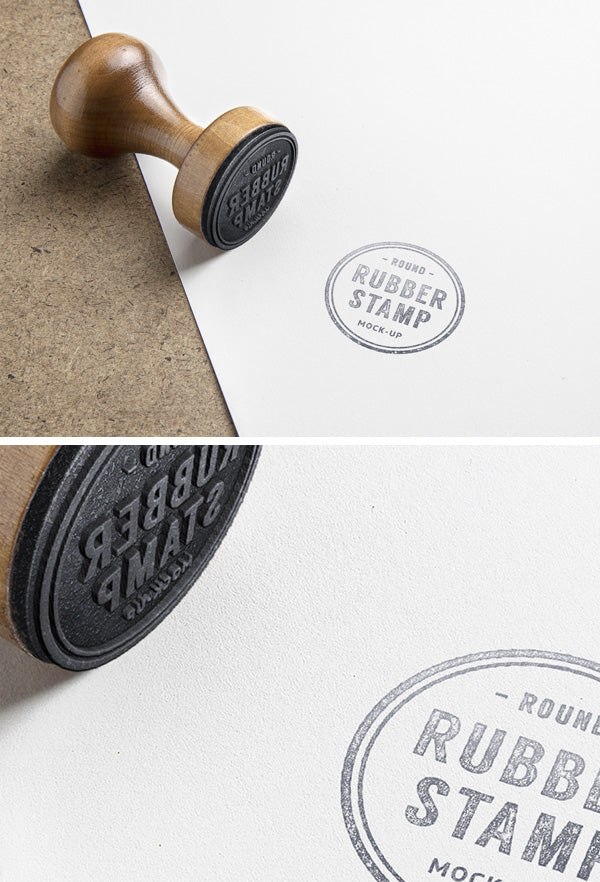 Rubber Stamp Psd Mockup