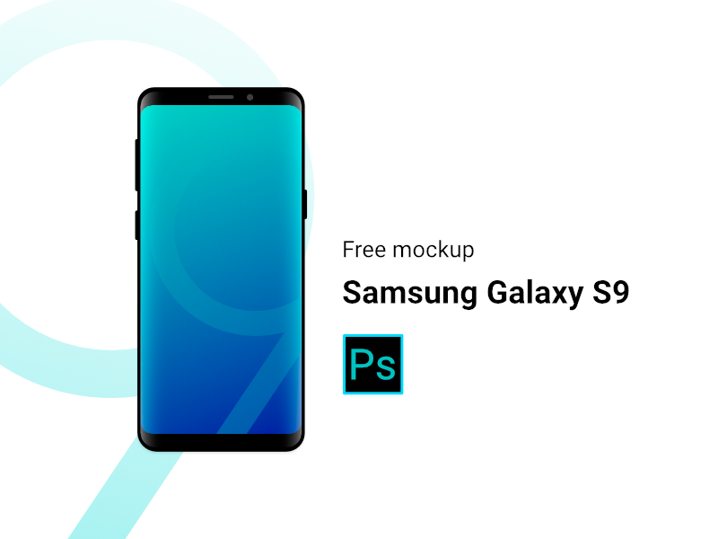 Samsung Galaxy S9 Clean Mockup