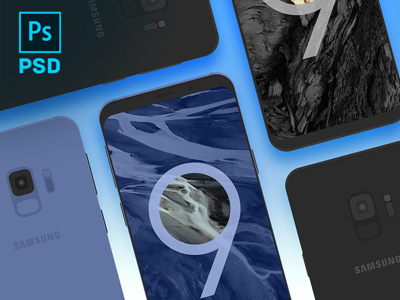 Samsung Galaxy S9 Vector PSD