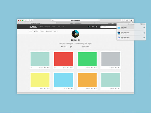 Safari 8.0 Psd Mockup