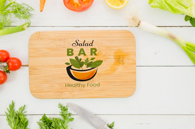 Salad Bar Dishes With Fresh Vegetables Psd