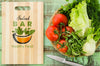 Salad Bar Menu With Fresh Vegetables Psd