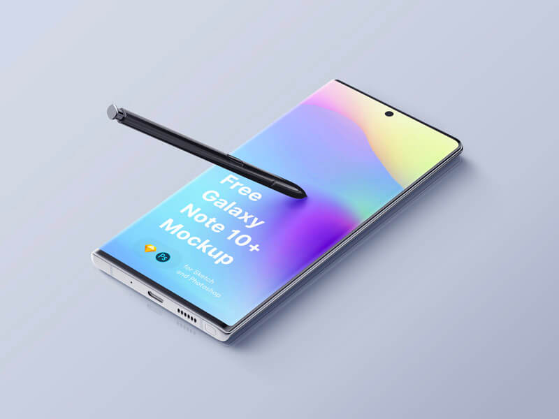 Samsung Galaxy Note 10 Plus Mockup