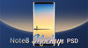 Samsung Galaxy Note8 Design Phone Mockup Psd, Ai & Eps