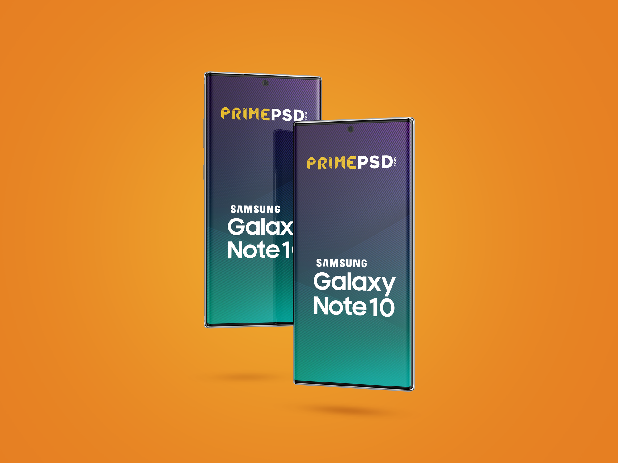 Samsung Galaxy S10 Floating Mockup Psd