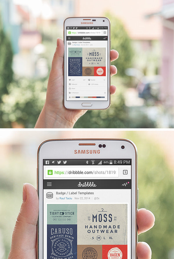 Samsung Galaxy S5 Psd Mockup #2