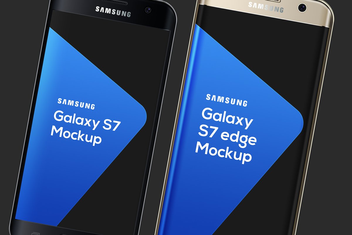 Samsung Galaxy S7 & S7 Edge Mockup