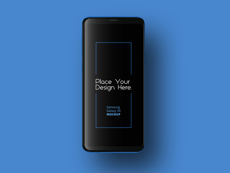 Samsung Galaxy S9 Empty Screen Mockup