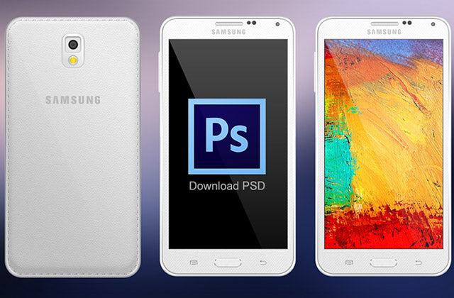 Samsung Note 3 Psd Mockup