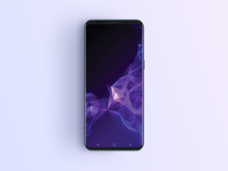 Clean Realistic Samsung S9 Phone Mockup