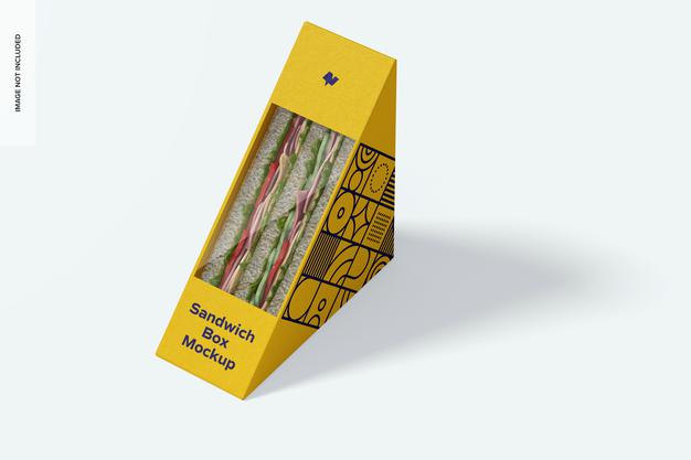 Sandwich Box Mockup Psd