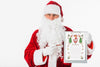 Santa Holding Clipboard With Wishlist Psd