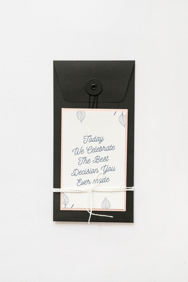 Save The Date Card Mockup Psd