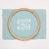 Save The Date Mock-Up Minimalist Top View Psd