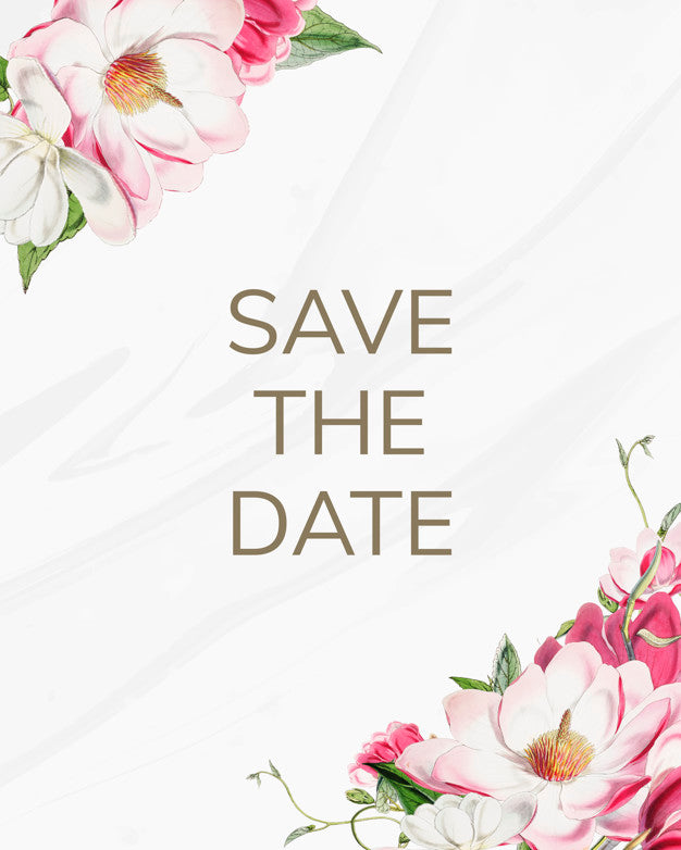 Save The Date Wedding Invitation Mockup Card Psd