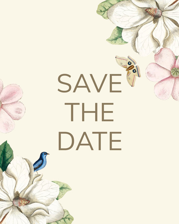 Save The Date Wedding Invitation Mockup Card Psd