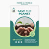 Save The Planet Concept Mock-Up Psd