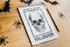 Scary Halloween Mockup With Notepad Psd