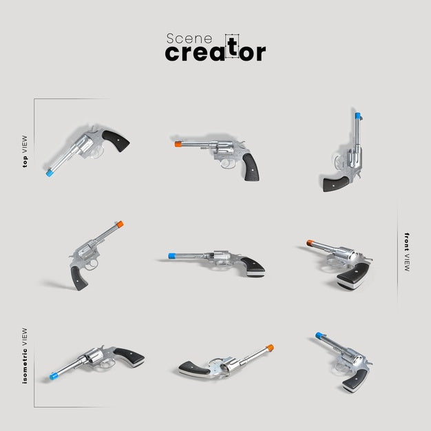 Scene Creator Carnival Fake Gun Psd