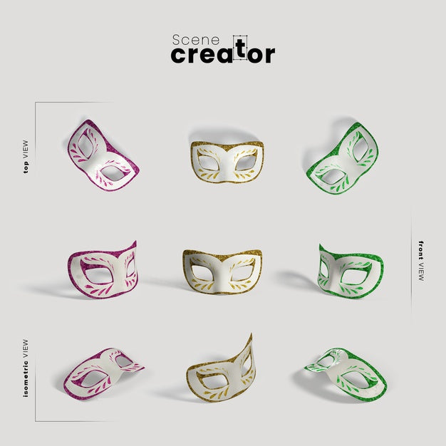 Scene Creator Carnival Mask Psd