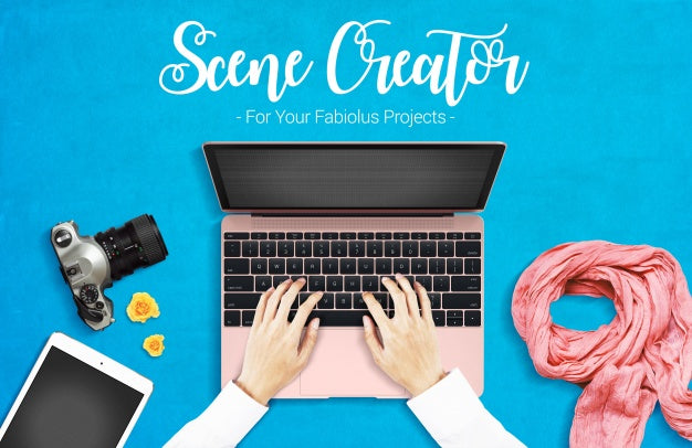 Scene Creator Mock Up Psd