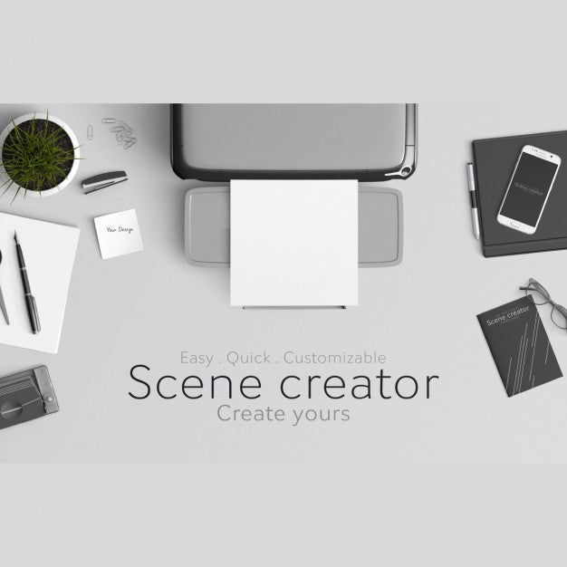 Scene Creator Mock Up Psd