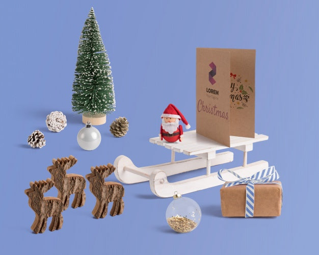 Scene Creator Mockup With Christmas Concept Psd