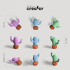 Scene Creator With Cactus Collection Psd