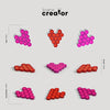 Scene Creator With Heart Shapes Psd