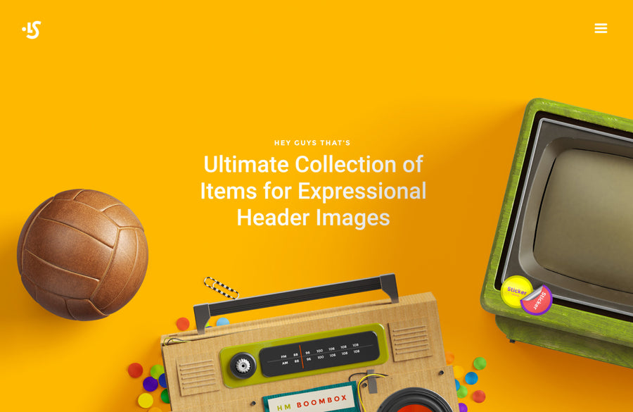 Amazing Header Image Scene Mockup