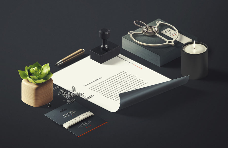 Stylish Branding Stationery Mockup Template