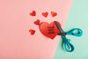 Scissors With Paper In Heart Shapes And Copy Space Psd