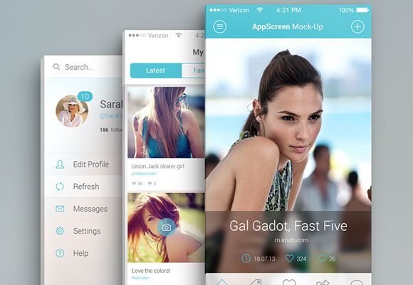 Screen Psd Mockup For Apps