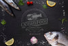 Sea Food Assortment With Mock-Up Psd