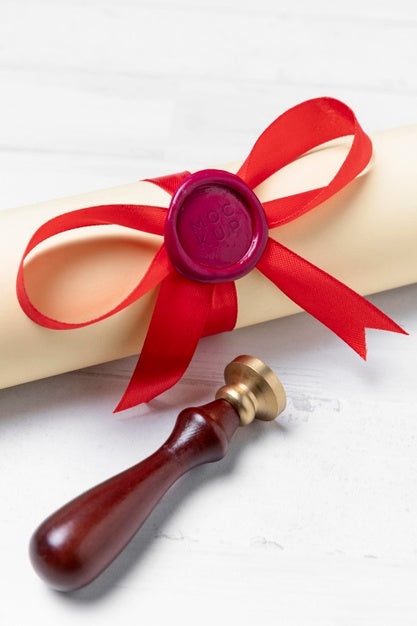 Seal Stamp Mock-Up Arrangement Psd