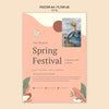 Seasonal Template For Spring Festival Poster Psd