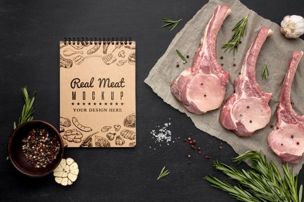 Seasoned Raw Meat Psd