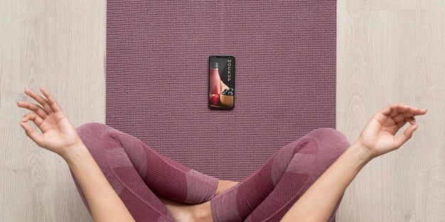 Selfcare At Home With Device Mockup Psd