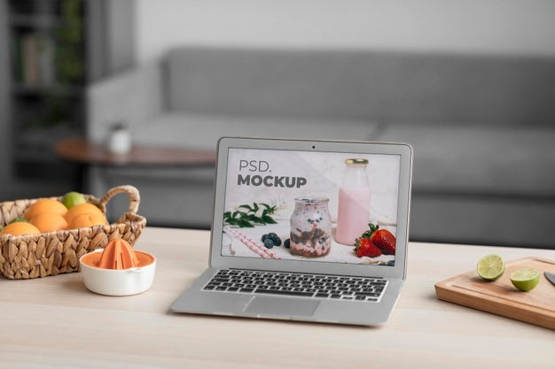 Selfcare At Home With Device Mockup Psd
