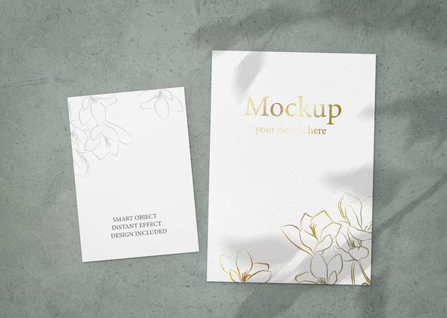 Set Of A And A Sheets Mockup Psd